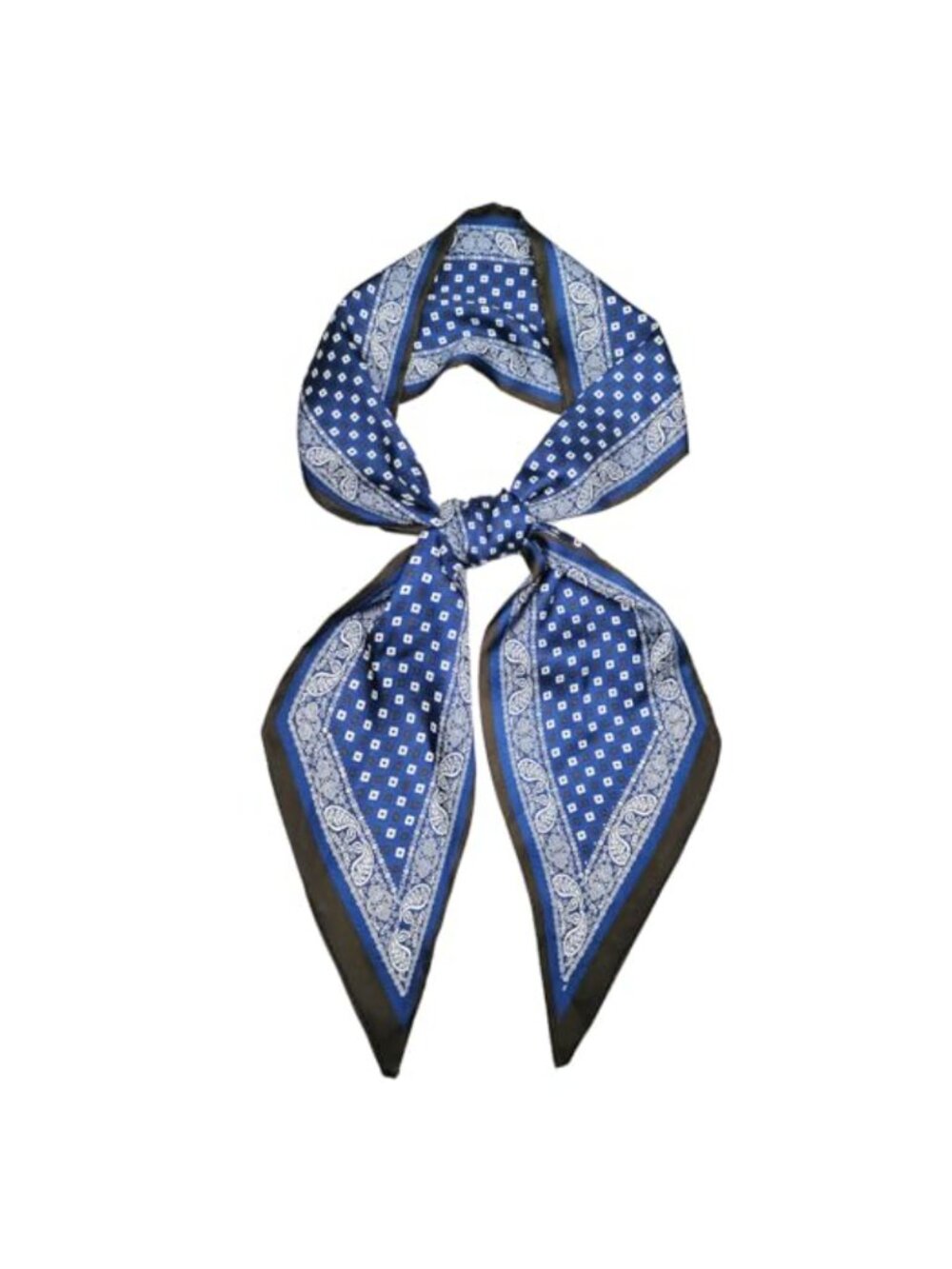 Silk Like Satin Scarf Neckerchief Hair Tie Bag Charm Accessory